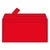 CLAIREFONTAINE Paquet de 20 enveloppes 120g POLLEN 11x22cm (DL). Coloris Rouge groseille
