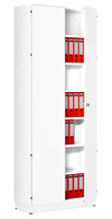 Anbau-Flügeltürenschrank Büroschranksystem MODUFIX, HxBxT: 1875 x 600 x 420 mm | BKK0283-WEWE