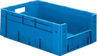 Sichtlagerkasten blau B400xT600xH210 mm Auflast 600kg, VE 2 Stk. mit Griffloch