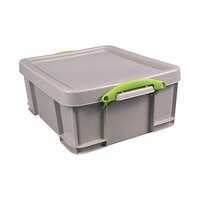 Really Useful 18L Stacking Box Recycled Grey 18RDG