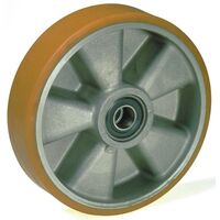 Pallet truck steering wheels - aluminium centre, polyurethane tyred