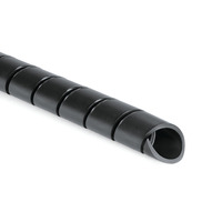 Spiralschlauch 20 mm - 150 mm, PE-FR, schwarz, 30 m