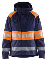 High Vis Damen Shelljacke 4430 marineblau/orange