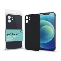 Xpro Soft Touch iPhone 7/8/SE (2020) szilikon tok fekete (122136)