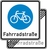 Verkehrszeichen VZ 244.1-40 Fahrradstraße doppelseitig, 600 x 600, 3mm flach, RA 2