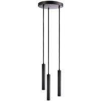 LED Pendelleuchte SLIM, rund, 15W, 2700K, 1500lm, IP20, dimmbar, schwarz