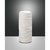 Tischleuchte MARBELLA, Ø11 cm, E27, mit Schalter, Metall / Keramik, weiß, Höhe 25cm