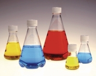 Disposable Erlenmeyer Flasks Nalgene™ with screw closure Type 4112 4113 PETG sterile Type 4112