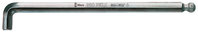 950 PKLS Long Arm Ballpoint Hex Key, metric, chrome plated - Wera Werk - 05022041001