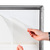 Interchangeable Frame / Poster Board / Snap Frame "Broker", 35 mm profile, waterproof | 4x A4 (210 x 297 mm) portrait 562 x 718 mm (W x H)