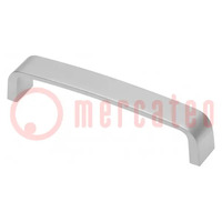 Holder; ZnAL; aluminium; H: 28mm; L: 135mm; W: 20mm; handle