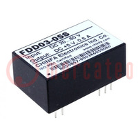 Converter: DC/DC; 2.5W; Uin: 20÷60V; Uout: 5VDC; Iout: 500mA