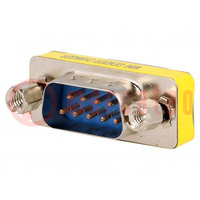 Adapter; D-Sub 9pin plug,both sides