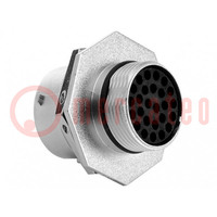 Connector: circular; socket,plug; PIN: 26; male; w/o contacts; IP67