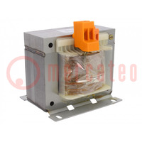 Transformer: mains; 800VA; 230VAC; 24V; Leads: terminal block; IP00