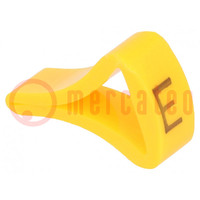 Markers; Marking: E; 6÷10.5mm; H: 16mm; A: 10mm; -30÷100°C; leaded