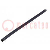 Tuyau électro-isolant; PVC; noir; -20÷125°C; Øint: 3mm; L: 1000m