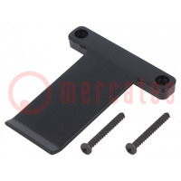 Clip; for enclosures; black