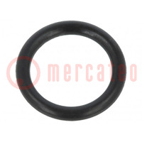 Guarnizione O-ring; caucciù NBR; Thk: 1,5mm; Øint: 8mm; nero