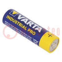 Batterie: alkalisch; 1,5V; AA; nicht aufladbar; Industrial PRO