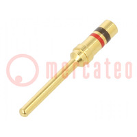 Contact; male; gold-plated; ECTA 544; for cable; 10A; 100pcs.