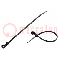 Cable tie; with a hole for screw mounting; L: 170mm; W: 3.6mm
