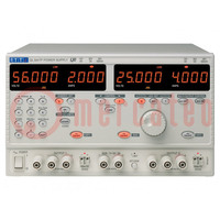 Power supply: programmable laboratory; Ch: 3; 0÷56VDC; 0÷4A; 0÷4A