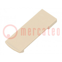 Clip; ivory; Series: CLIPS; 39x14x3mm