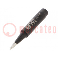 Tip; chisel; 1.6mm; double-layer nickel plating