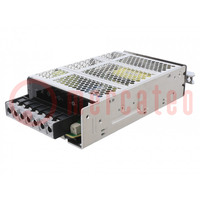 Power supply: switched-mode; for DIN rail; 150W; 5VDC; 21A; OUT: 1