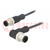 Kabel: voor sensoren/ automaten; PIN: 4; M12-M12; 1m; stekker; 250V