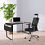 Schreibtisch / Arbeitstisch WORKSPACE H 120 x 60 mit Seitentasche schwarz / walnuss hjh OFFICE