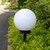 Solarna lampa ogrodowa Kula LED GB123 Biała