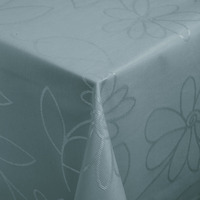 Tischdecke Floralie eckig; 130x130 cm (BxL); rauchblau; quadratisch