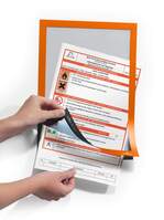 DURABLE Info-Rahmen DURAFRAME® A4, selbstklebend mit Magnetverschluss, orange