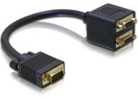 DeLOCK Adapter VGA male to 2x VGA female cable VGA 0,2 m VGA (D-Sub) 2 x VGA (D-Sub)