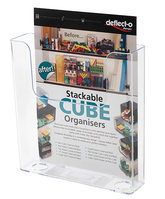 Deflecto 76301 literature rack 1 shelves Transparent