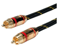 ROLINE 11.88.4251 Audio-Kabel 5 m RCA Schwarz, Gold, Rot