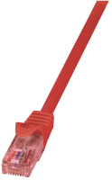 LogiLink Cat.6 U/UTP, 0.5m networking cable Red Cat6 U/UTP (UTP)