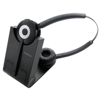 Jabra PRO 930 Duo MS Headset Draadloos Hoofdband Kantoor/callcenter Zwart