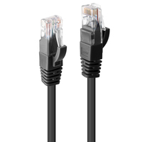 Lindy 48080 hálózati kábel Fekete 5 M Cat6 U/UTP (UTP)
