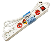 Arcas 927 00008 power extension 1.5 m 8 AC outlet(s) Indoor White