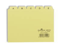Durable 366004 indextab Alfabetische tabbladindex PVC Geel