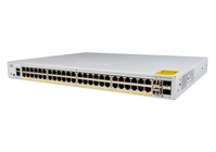 Cisco Catalyst 1000-48FP-4G-L Network Switch, 48 Gigabit Ethernet (GbE) PoE+ Ports, 740W PoE Budget, four 1 G SFP Uplink Ports, Enhanced Limited Lifetime Warranty (C1000-48FP-4G-L)