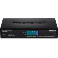 Trendnet TPE-TG50ES łącza sieciowe Zarządzany Gigabit Ethernet (10/100/1000) Obsługa PoE Czarny