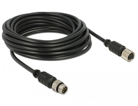 Navilock 62974 seriële kabel Zwart 5 m M8