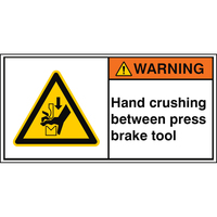 Brady W/W030/EN513-PEUL-100X50/1-B safety sign Plate safety sign 1 pc(s)