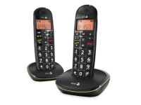 Doro PhoneEasy 100w duo Téléphone DECT Identification de l'appelant Noir