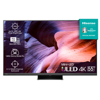Hisense 55U8KQ Fernseher 139,7 cm (55") 4K Ultra HD WLAN Schwarz, Grau 500 cd/m²