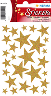 HERMA Stickers étoiles or, étincelants